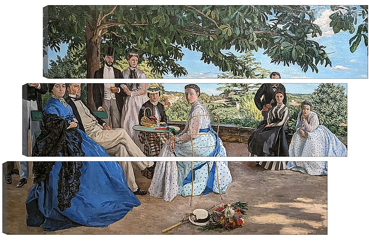 Модульная картина - В Кругу Семьи (Семейный Портрет). Жан Фредерик Базиль