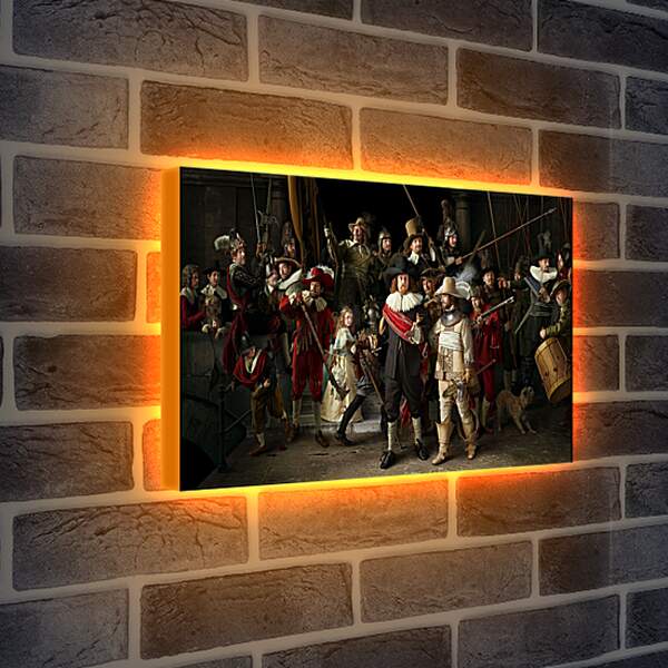 Лайтбокс световая панель - Ночной дозор. Рембрандт