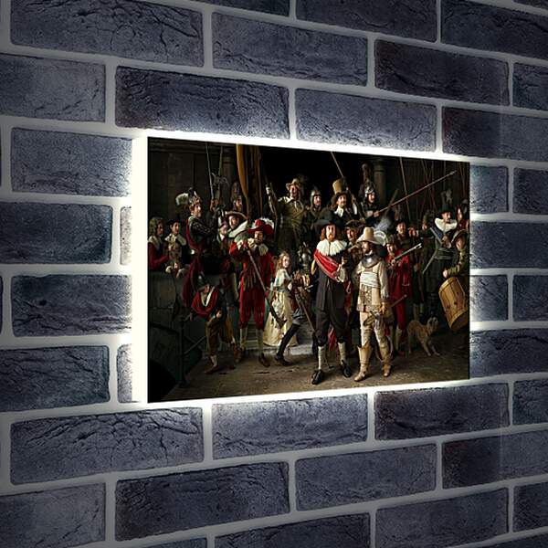 Лайтбокс световая панель - Ночной дозор. Рембрандт