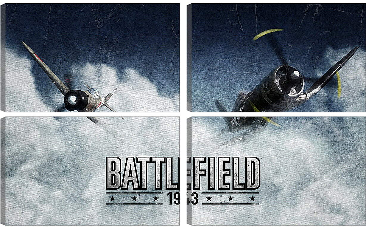 Модульная картина - Battlefield 1943