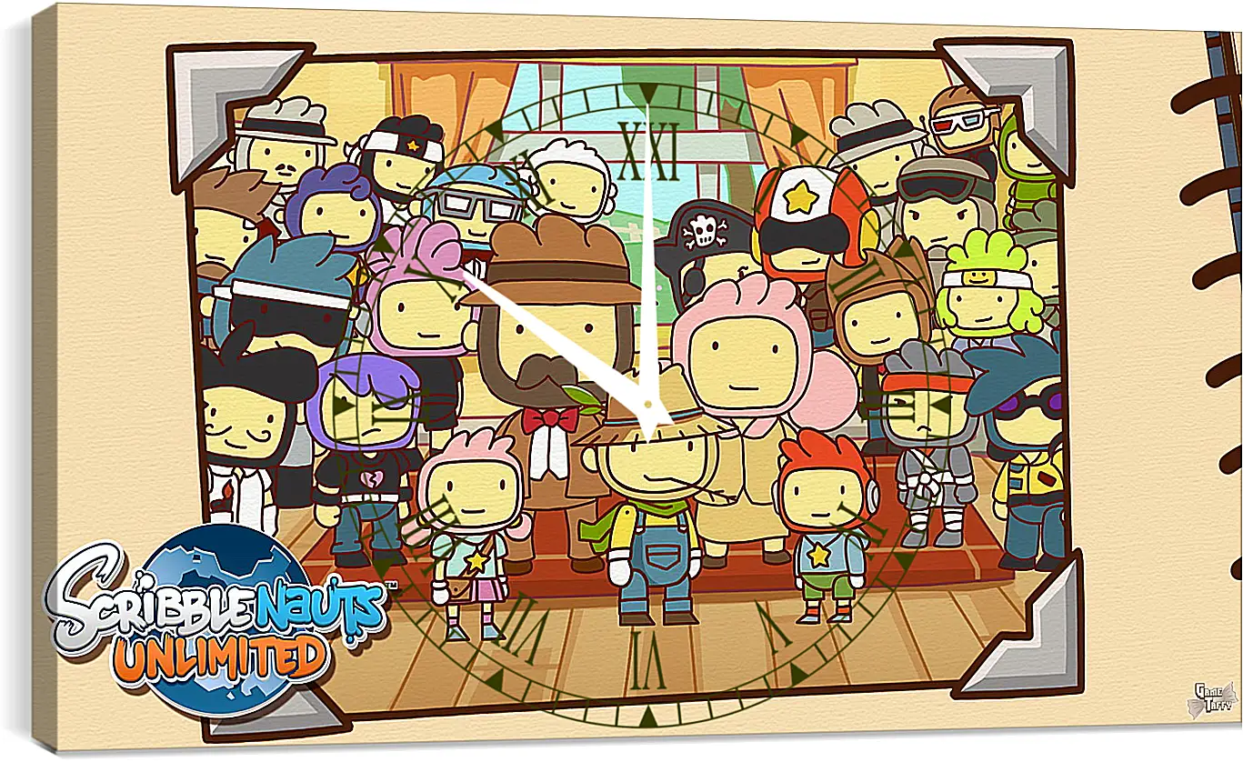 Часы картина - Scribblenauts Unlimited
