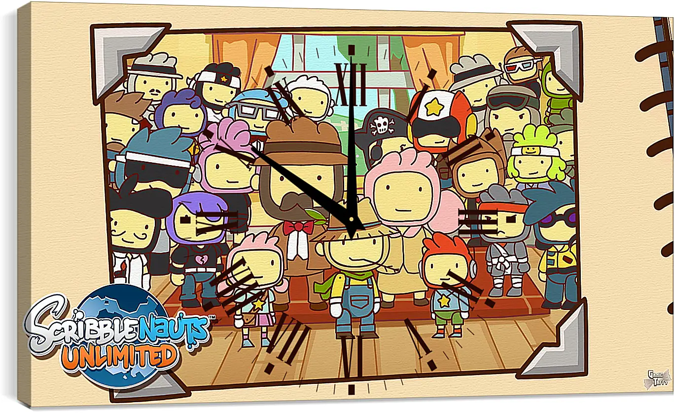 Часы картина - Scribblenauts Unlimited
