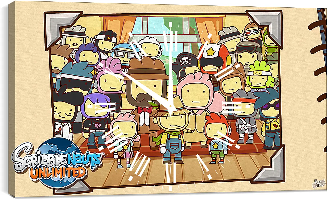 Часы картина - Scribblenauts Unlimited
