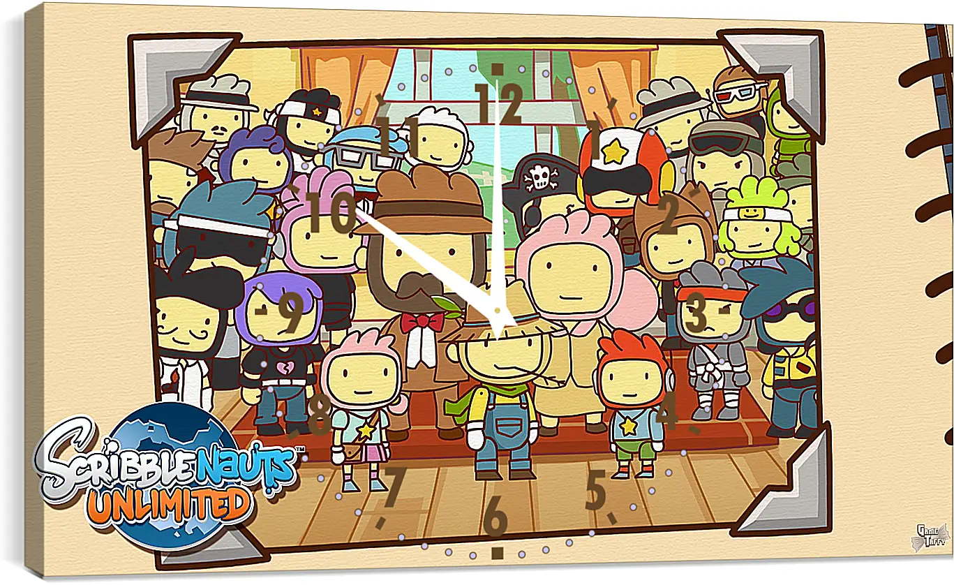 Часы картина - Scribblenauts Unlimited
