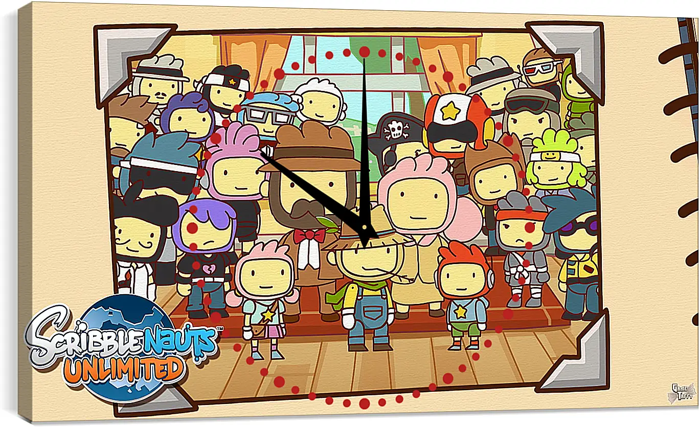 Часы картина - Scribblenauts Unlimited
