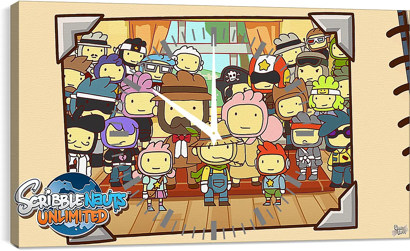 Часы картина - Scribblenauts Unlimited
