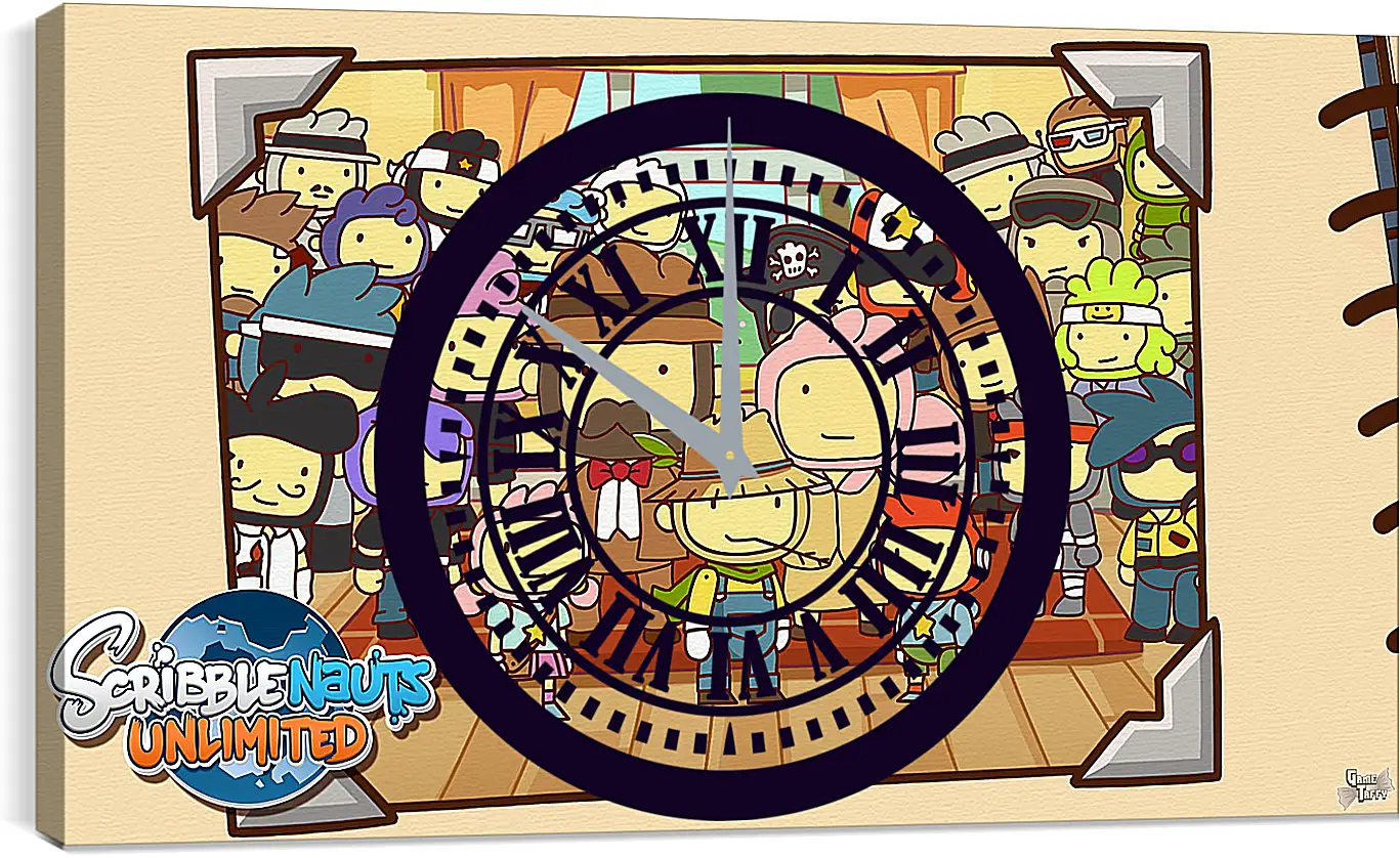 Часы картина - Scribblenauts Unlimited
