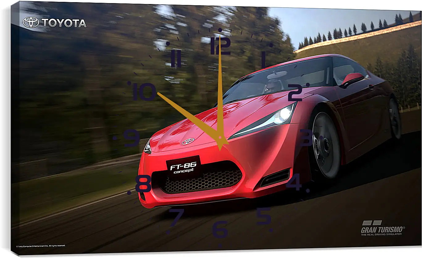 Часы картина - Gran Turismo 5
