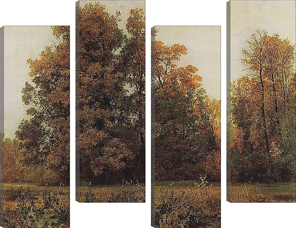 Модульная картина - Осень. Иван Шишкин