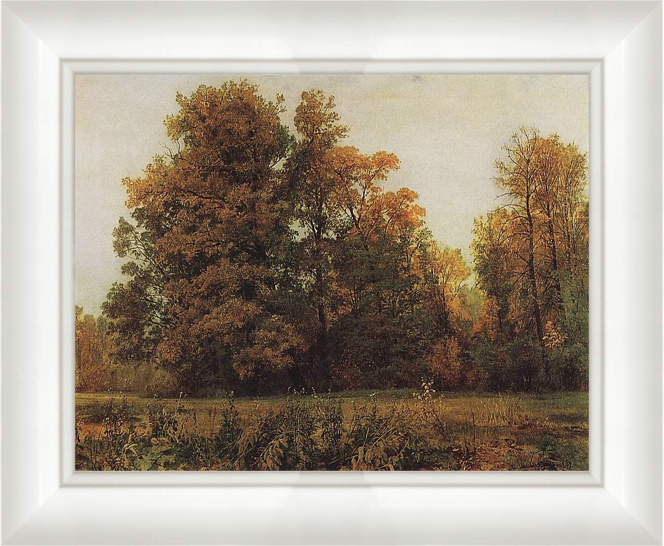 Картина в раме - Осень. Иван Шишкин