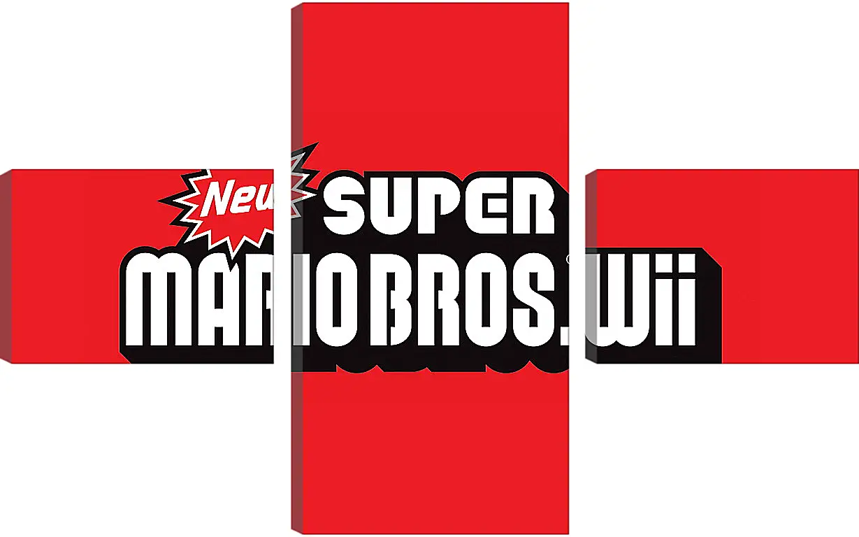 Модульная картина - New Super Mario Bros. Wii
