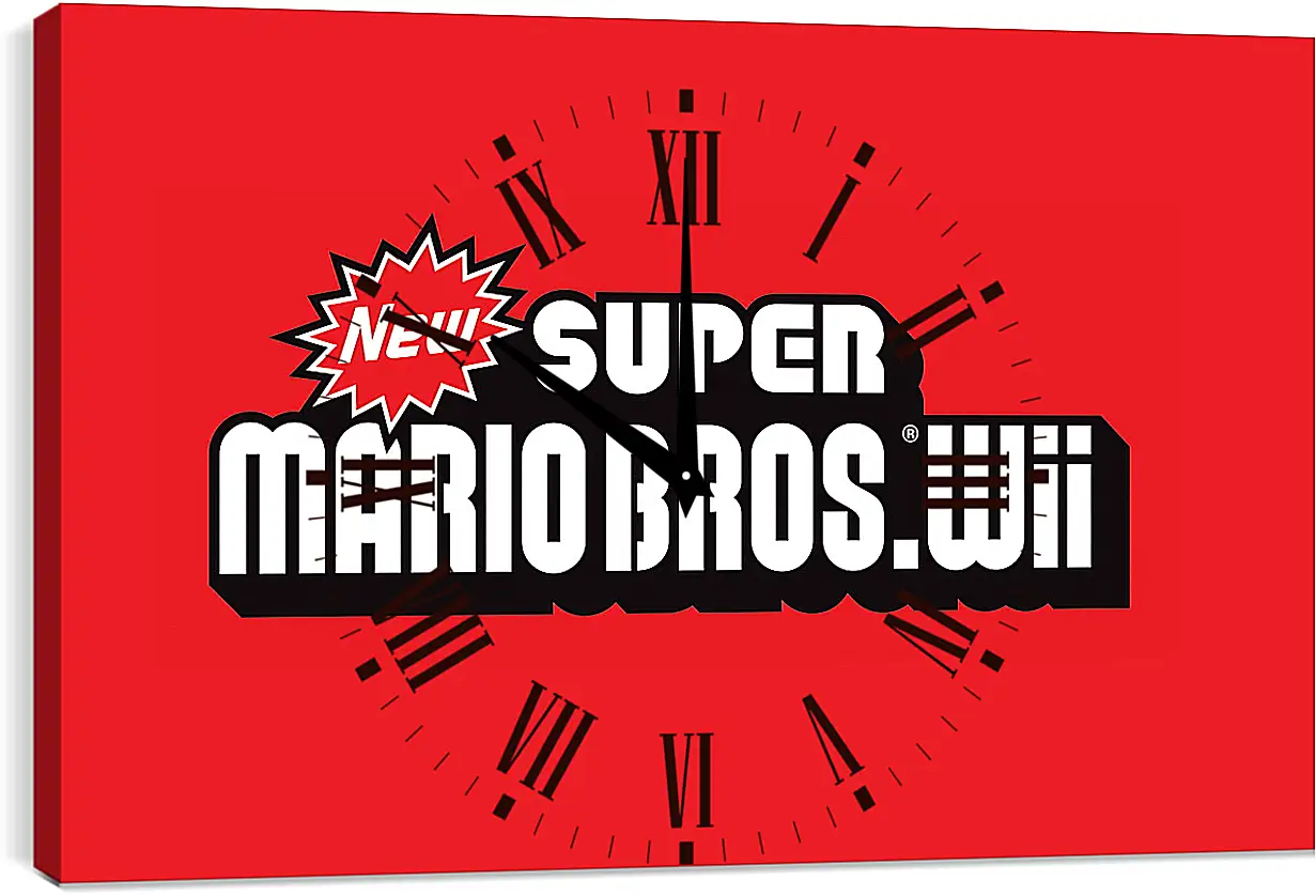 Часы картина - New Super Mario Bros. Wii
