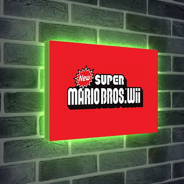 Лайтбокс световая панель - New Super Mario Bros. Wii
