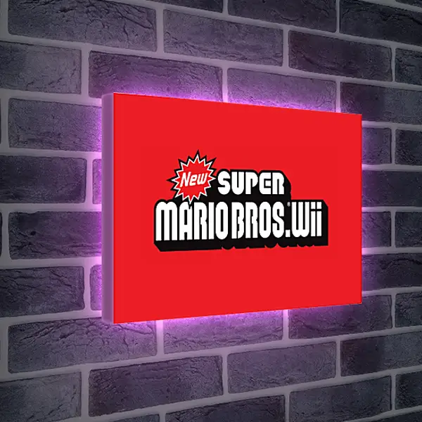 Лайтбокс световая панель - New Super Mario Bros. Wii
