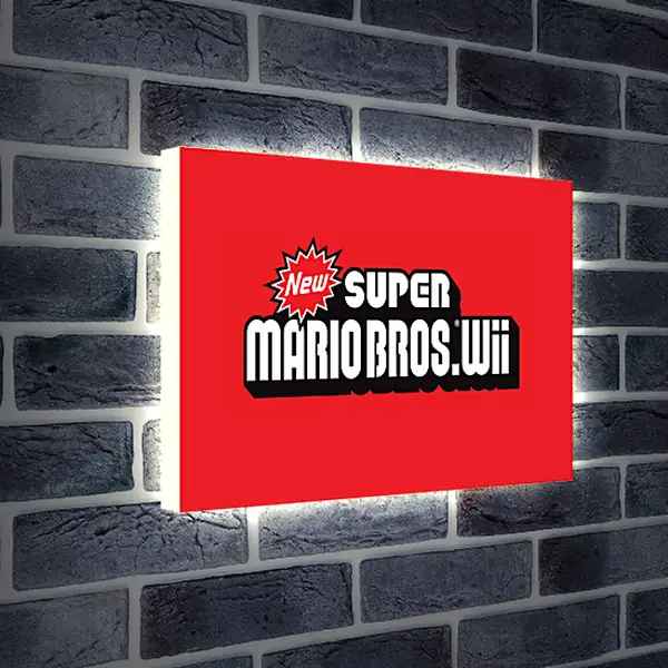 Лайтбокс световая панель - New Super Mario Bros. Wii
