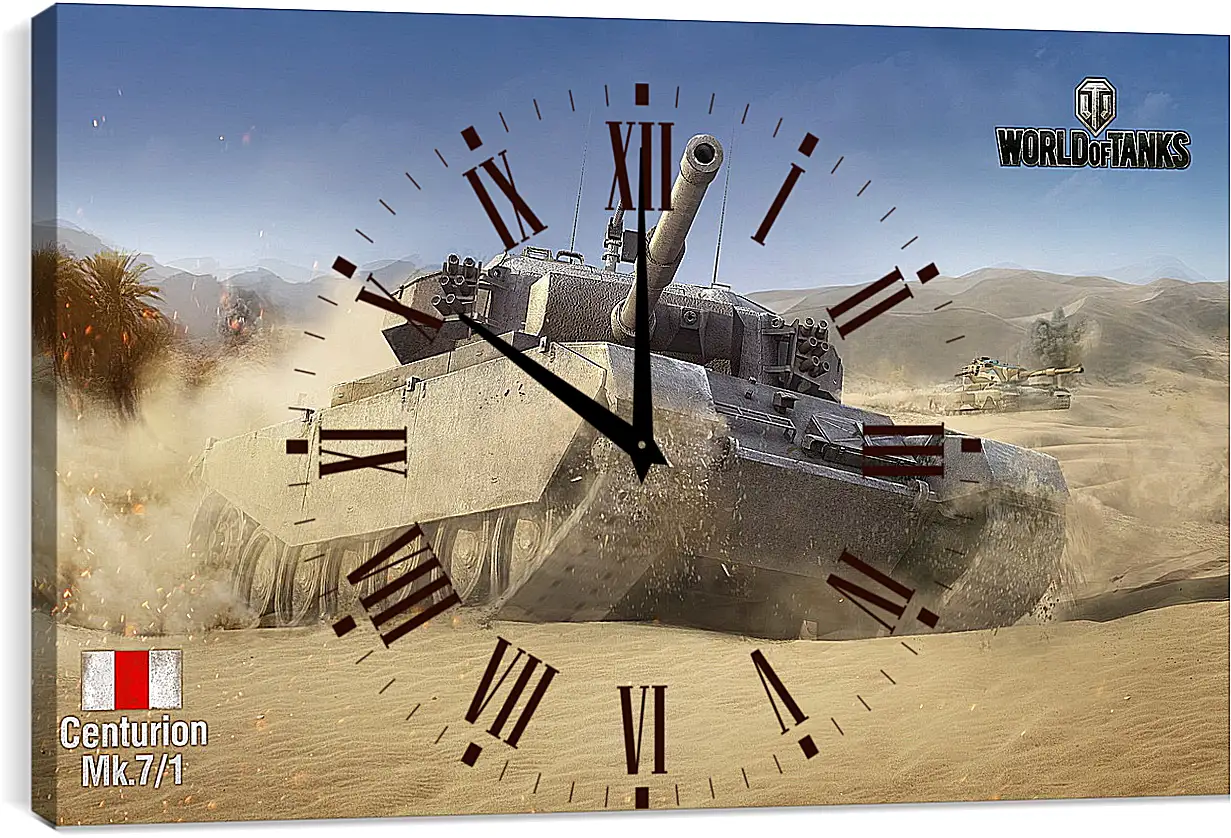 Часы картина - World Of Tanks