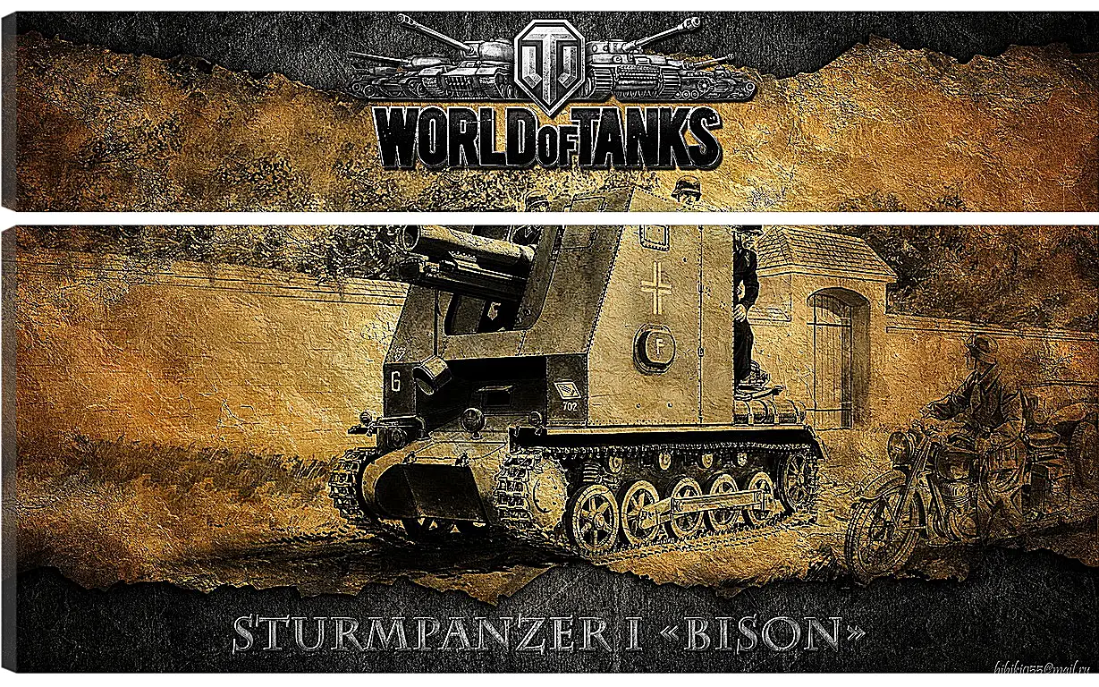 Модульная картина - World Of Tanks