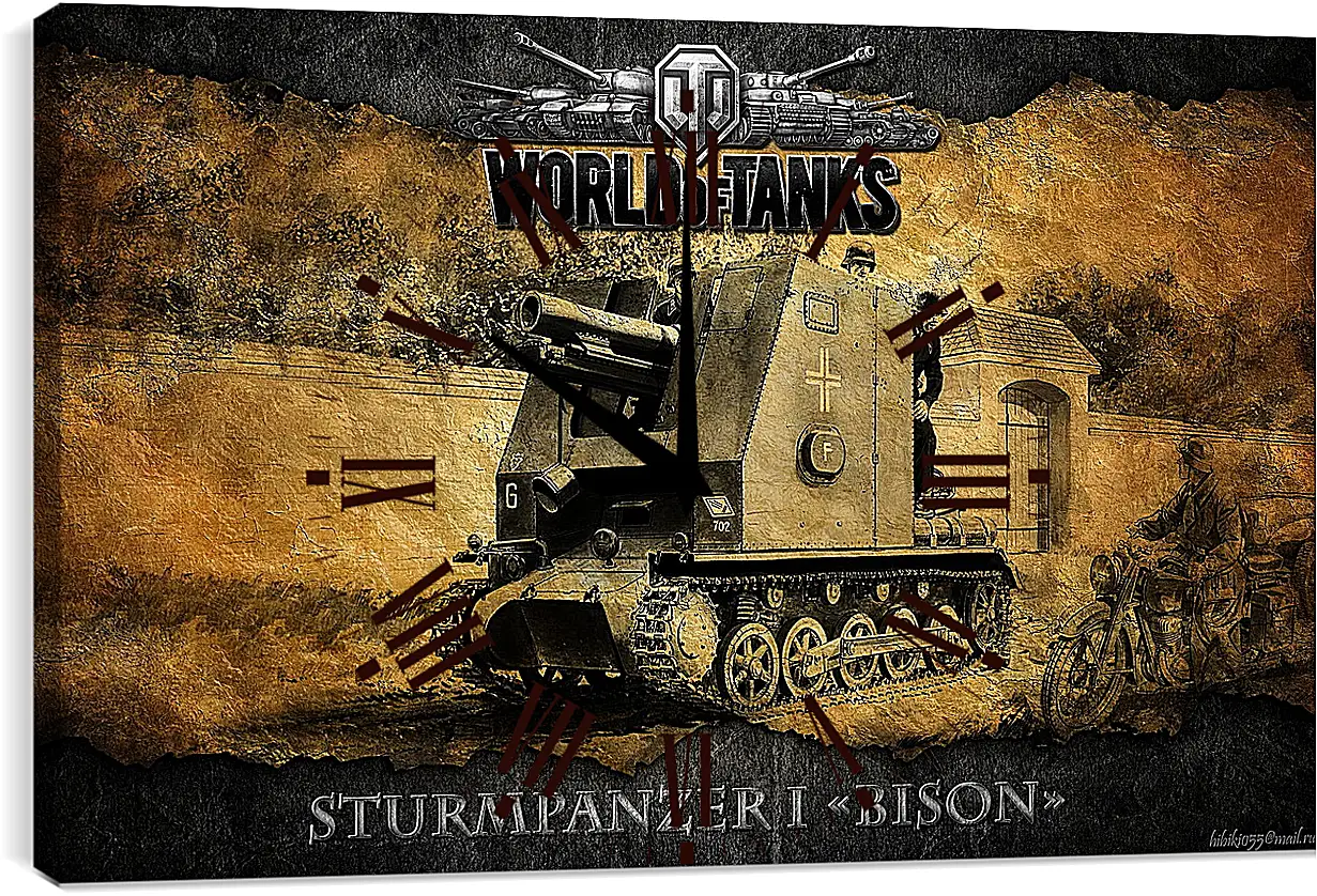 Часы картина - World Of Tanks