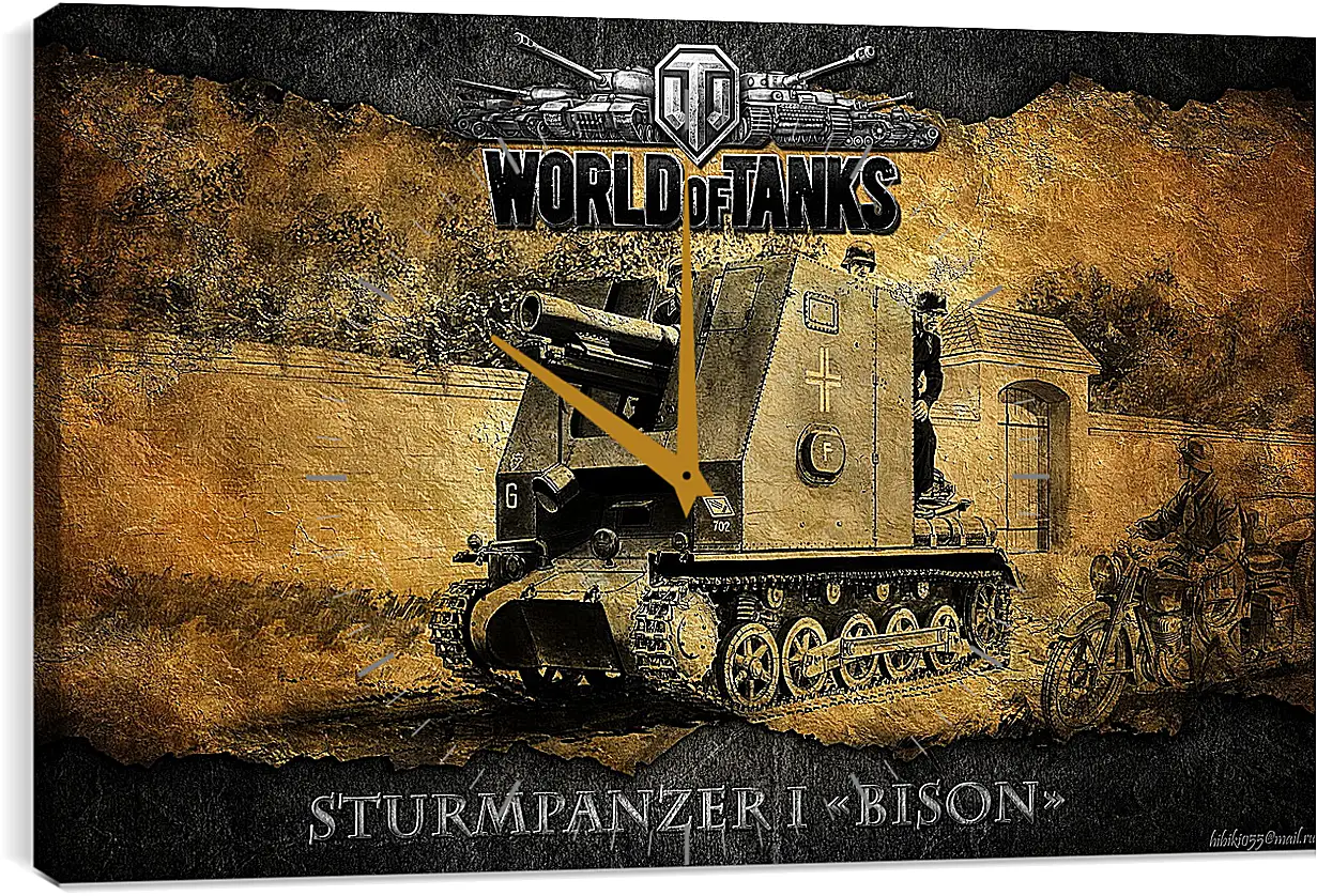 Часы картина - World Of Tanks