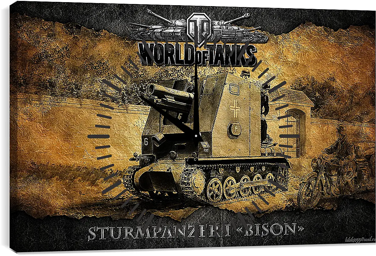 Часы картина - World Of Tanks