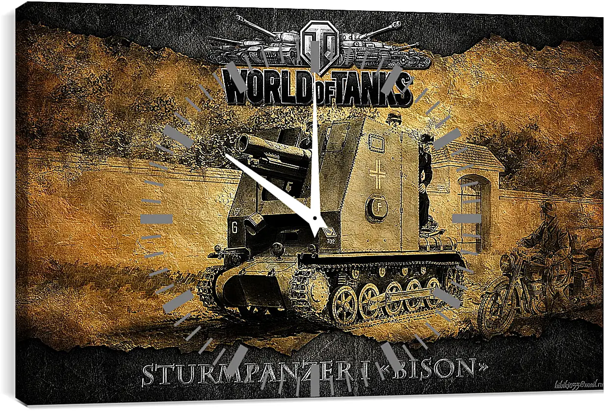 Часы картина - World Of Tanks