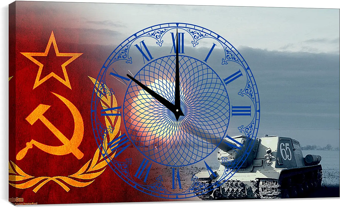 Часы картина - World Of Tanks