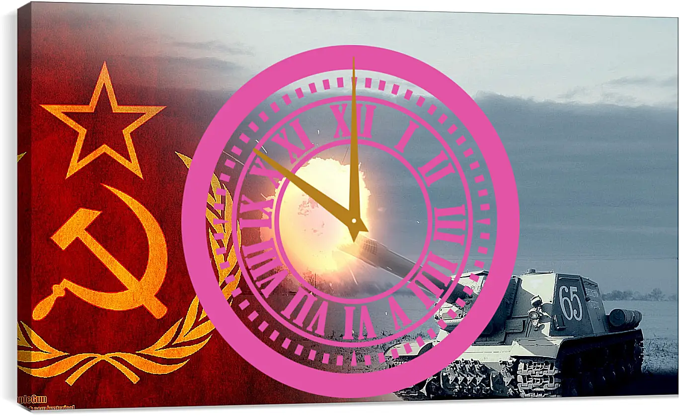 Часы картина - World Of Tanks