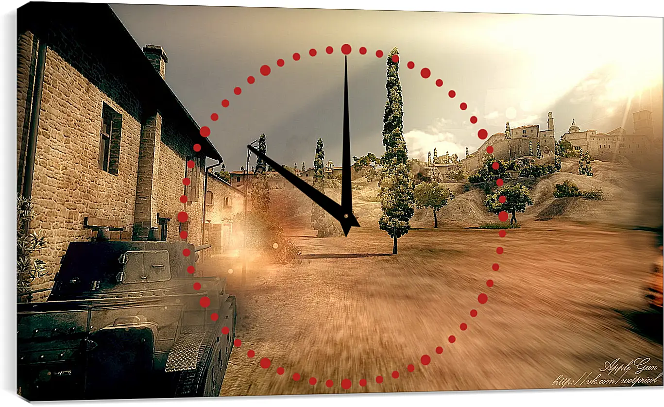 Часы картина - World Of Tanks
