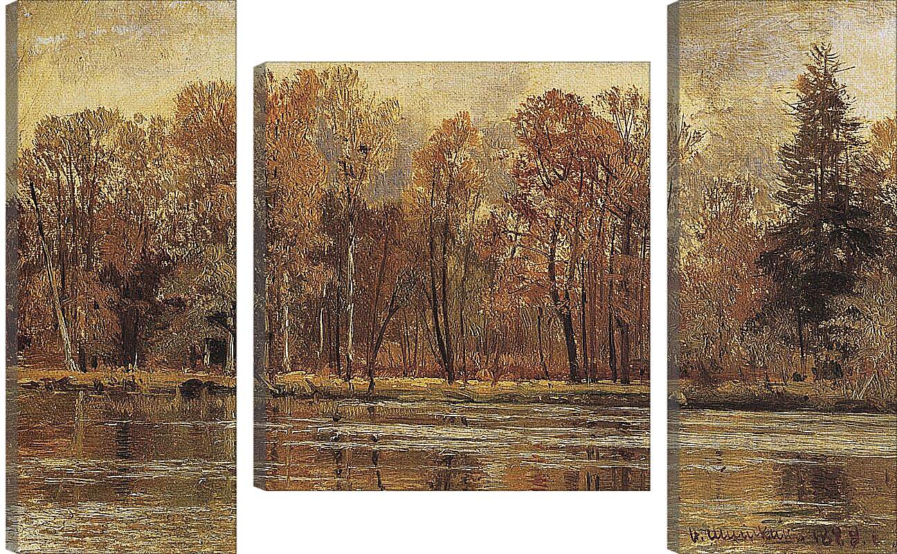 Модульная картина - Золотая осень. Иван Шишкин