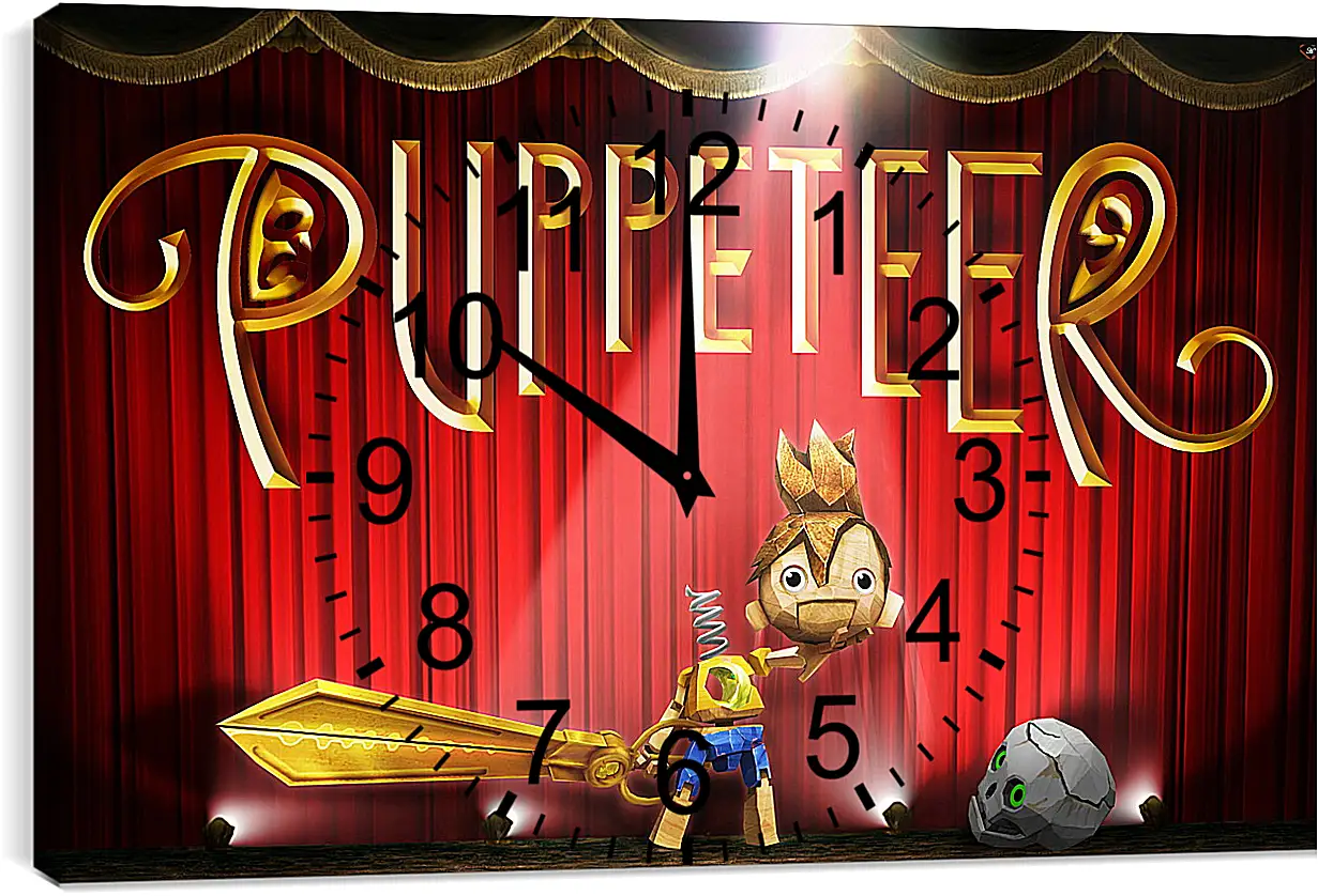 Часы картина - Puppeteer
