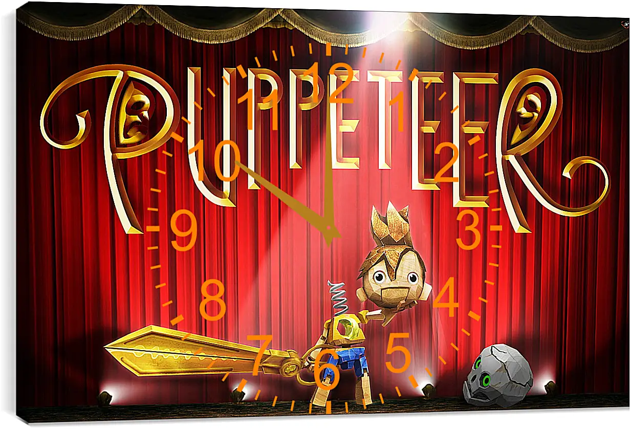 Часы картина - Puppeteer

