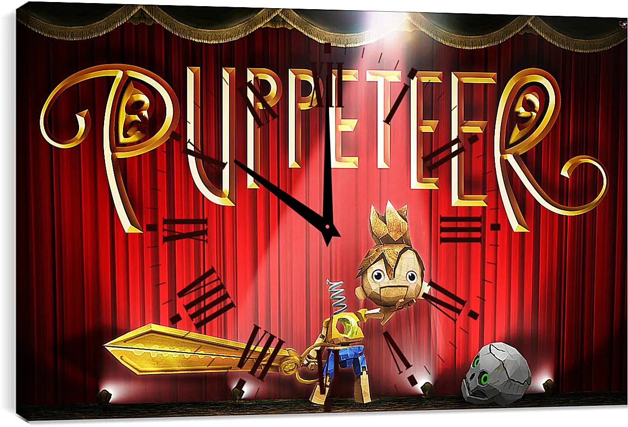 Часы картина - Puppeteer
