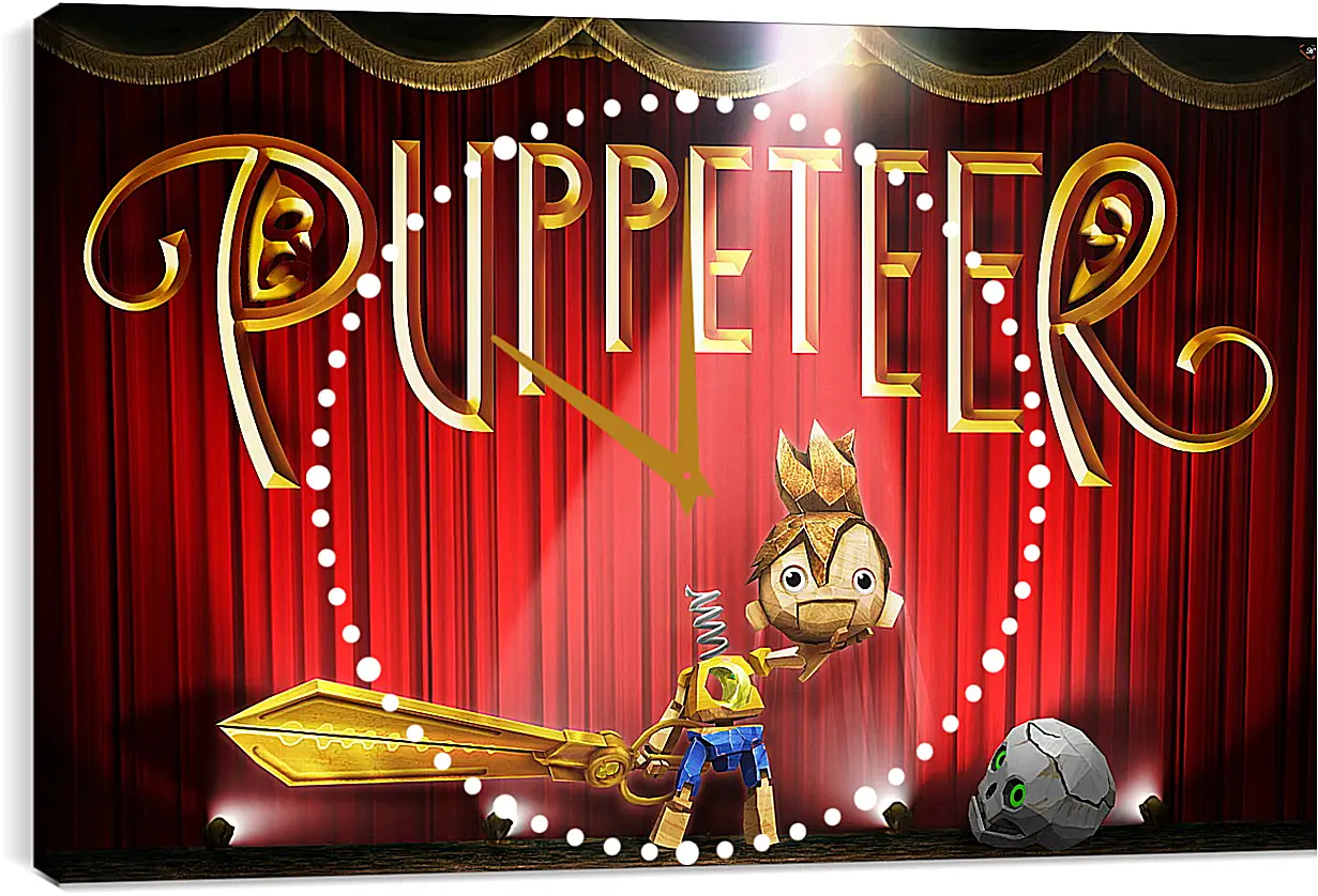 Часы картина - Puppeteer
