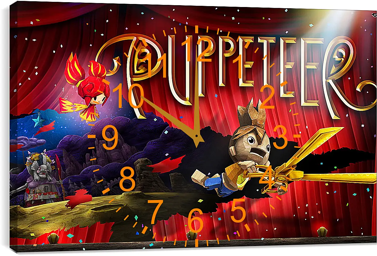 Часы картина - Puppeteer

