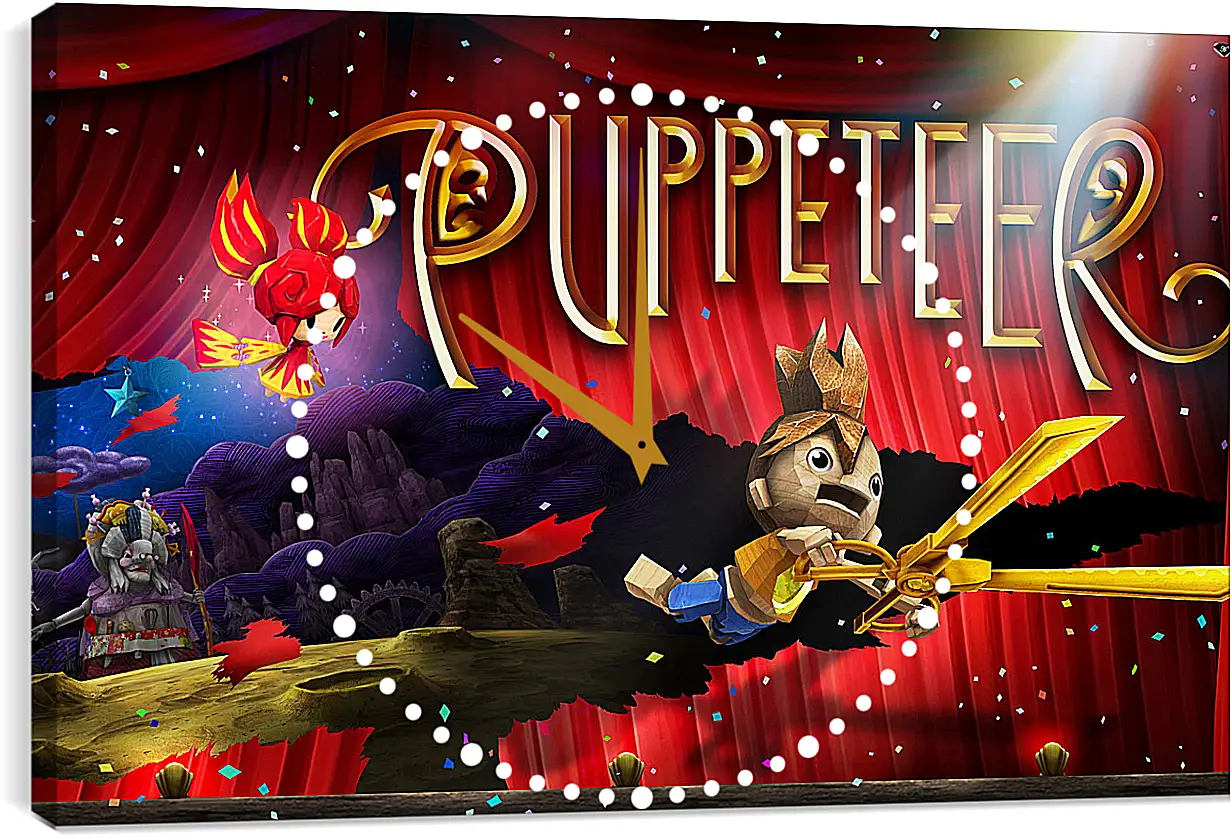 Часы картина - Puppeteer
