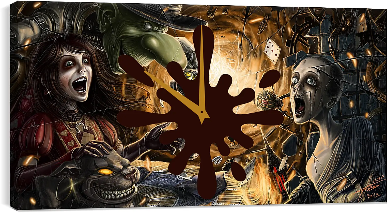Часы картина - Alice: Madness Returns
