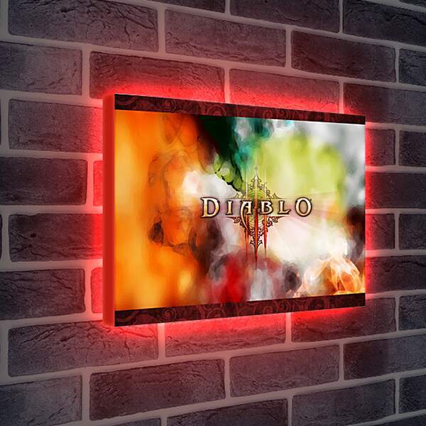 Лайтбокс световая панель - Diablo III
