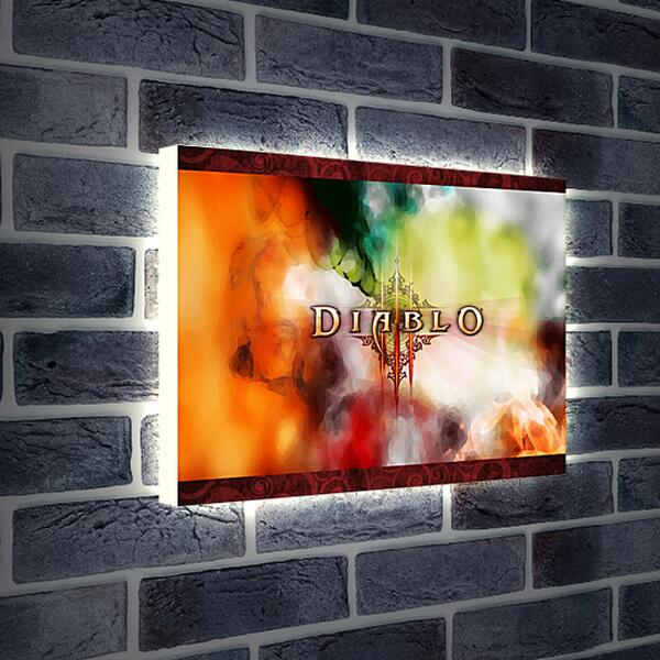Лайтбокс световая панель - Diablo III
