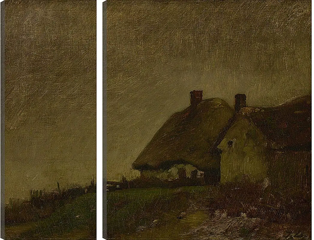 Модульная картина - Norman cottages. Жюль Дюпре
