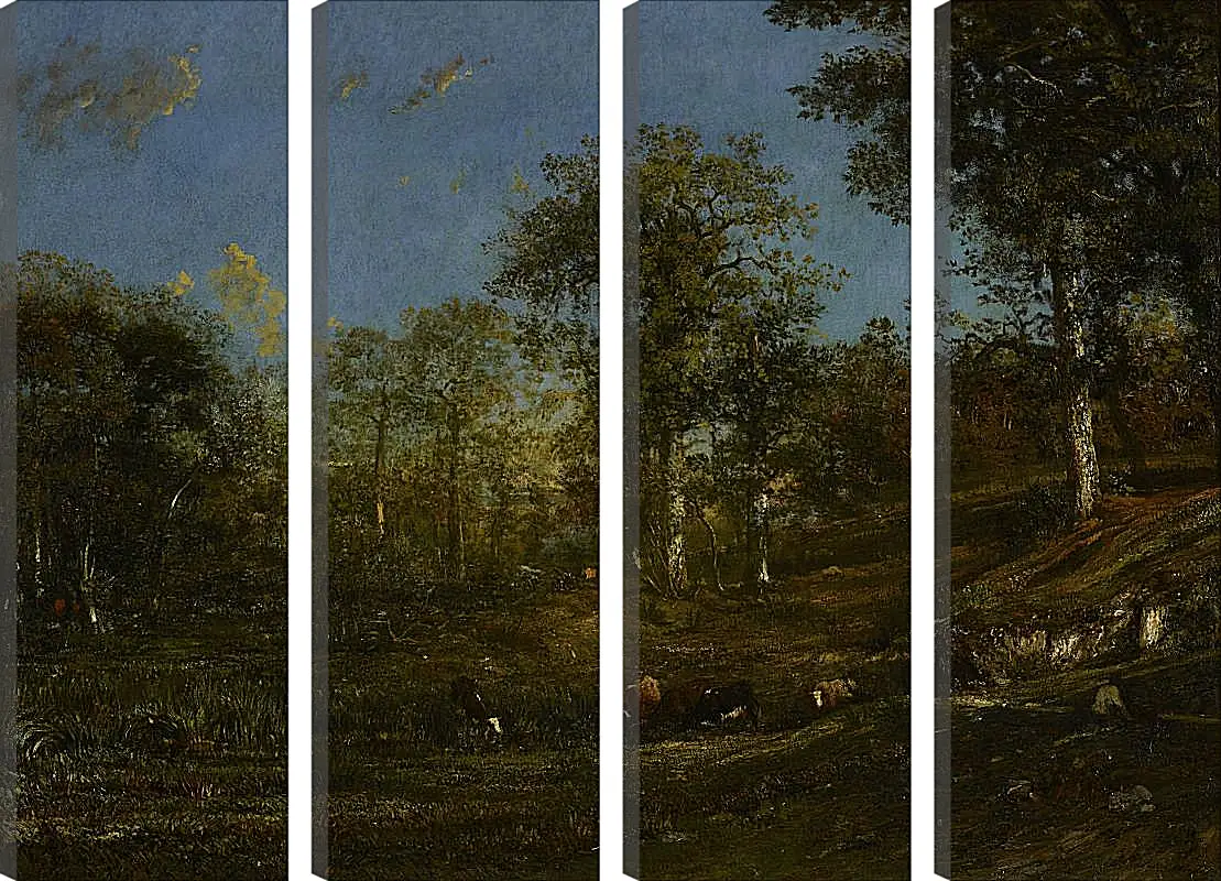 Модульная картина - View of the Pastures of the Limousin. Жюль Дюпре