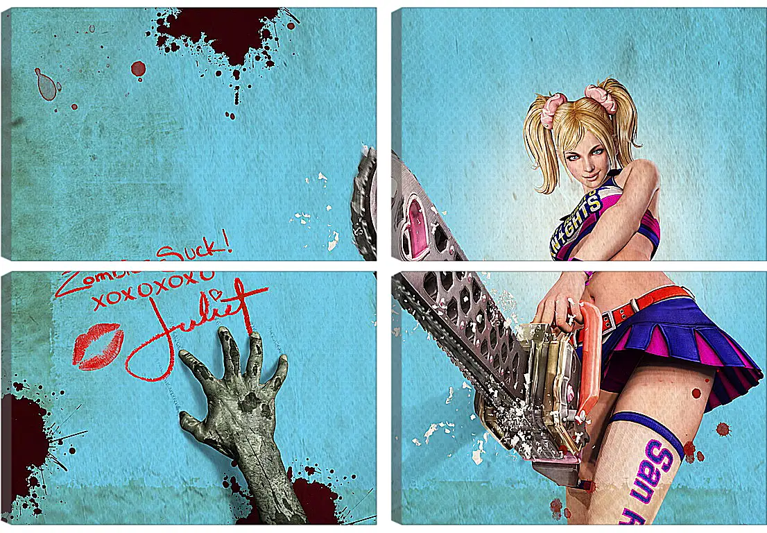 Модульная картина - Lollipop Chainsaw
