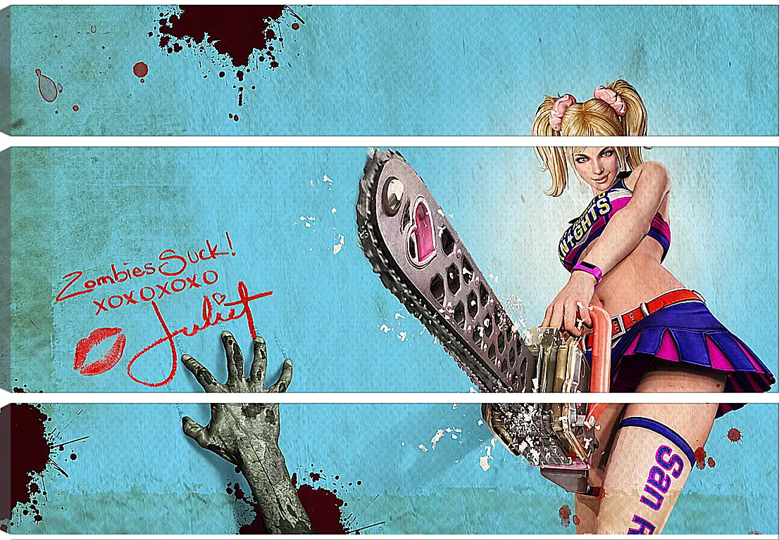 Модульная картина - Lollipop Chainsaw
