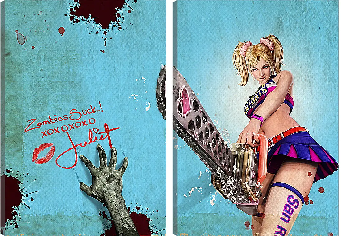 Модульная картина - Lollipop Chainsaw
