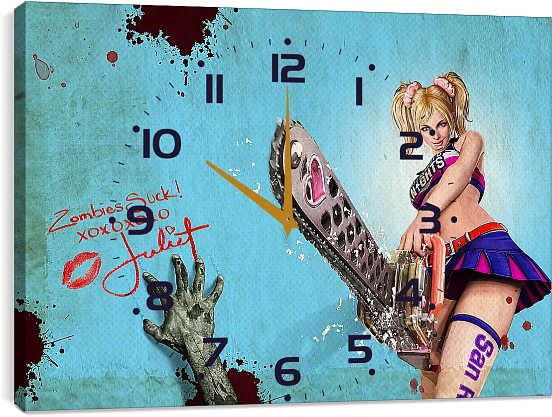 Часы картина - Lollipop Chainsaw
