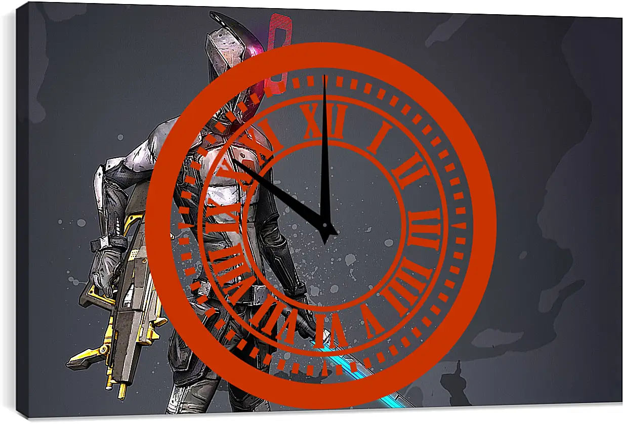 Часы картина - Borderlands 2
