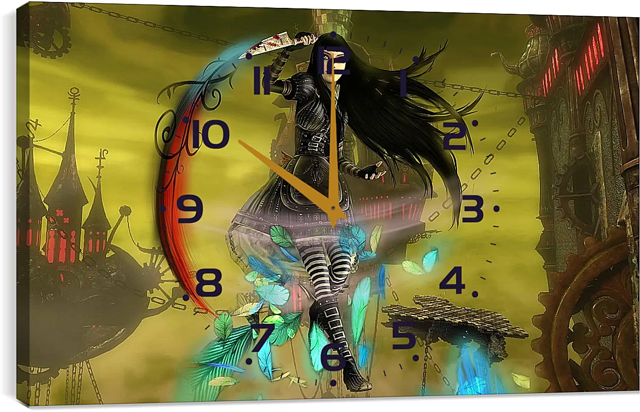 Часы картина - Alice: Madness Returns

