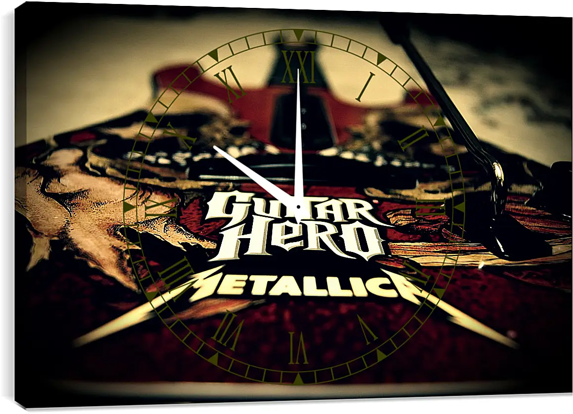 Часы картина - Guitar Hero

