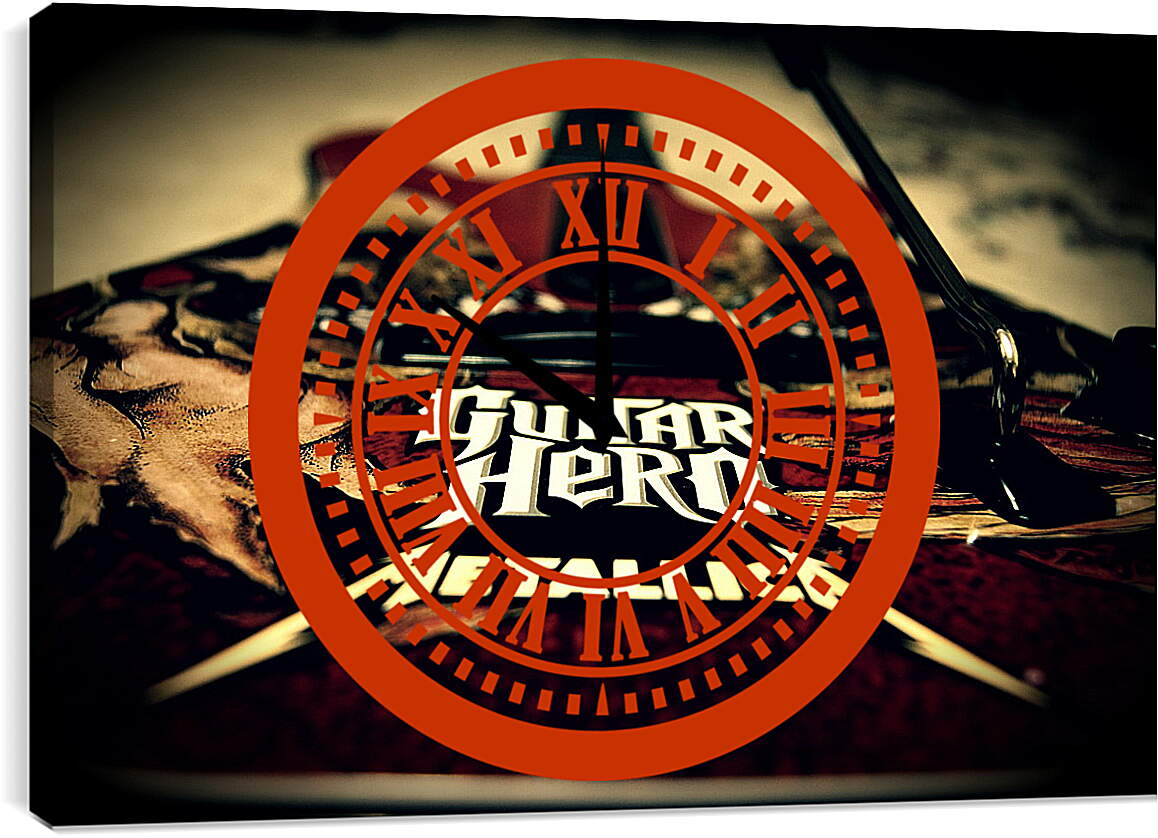 Часы картина - Guitar Hero
