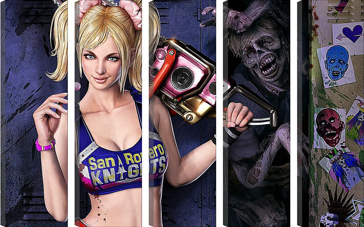 Модульная картина - Lollipop Chainsaw
