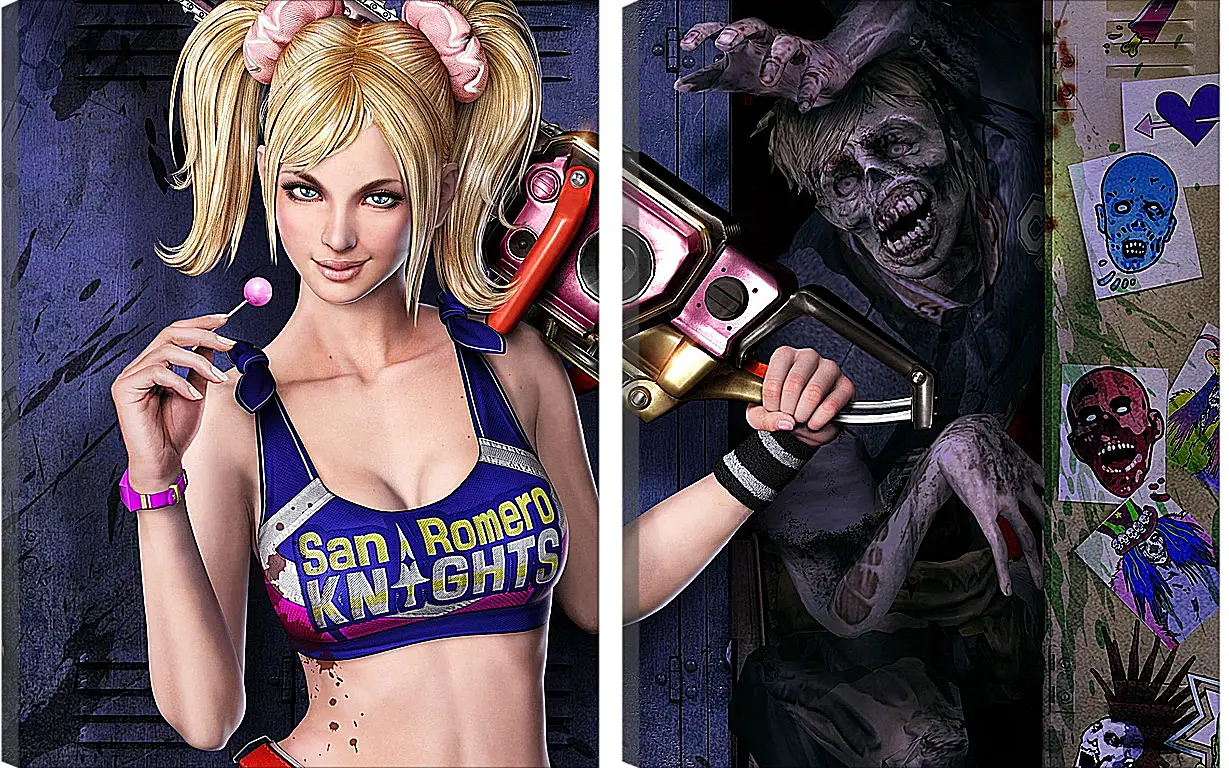 Модульная картина - Lollipop Chainsaw
